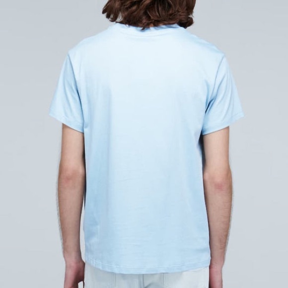 Loewe 2021 Anagram Classic Embroidered Cotton Round Neck Blue T-Shirt XL - Picture 6 of 11